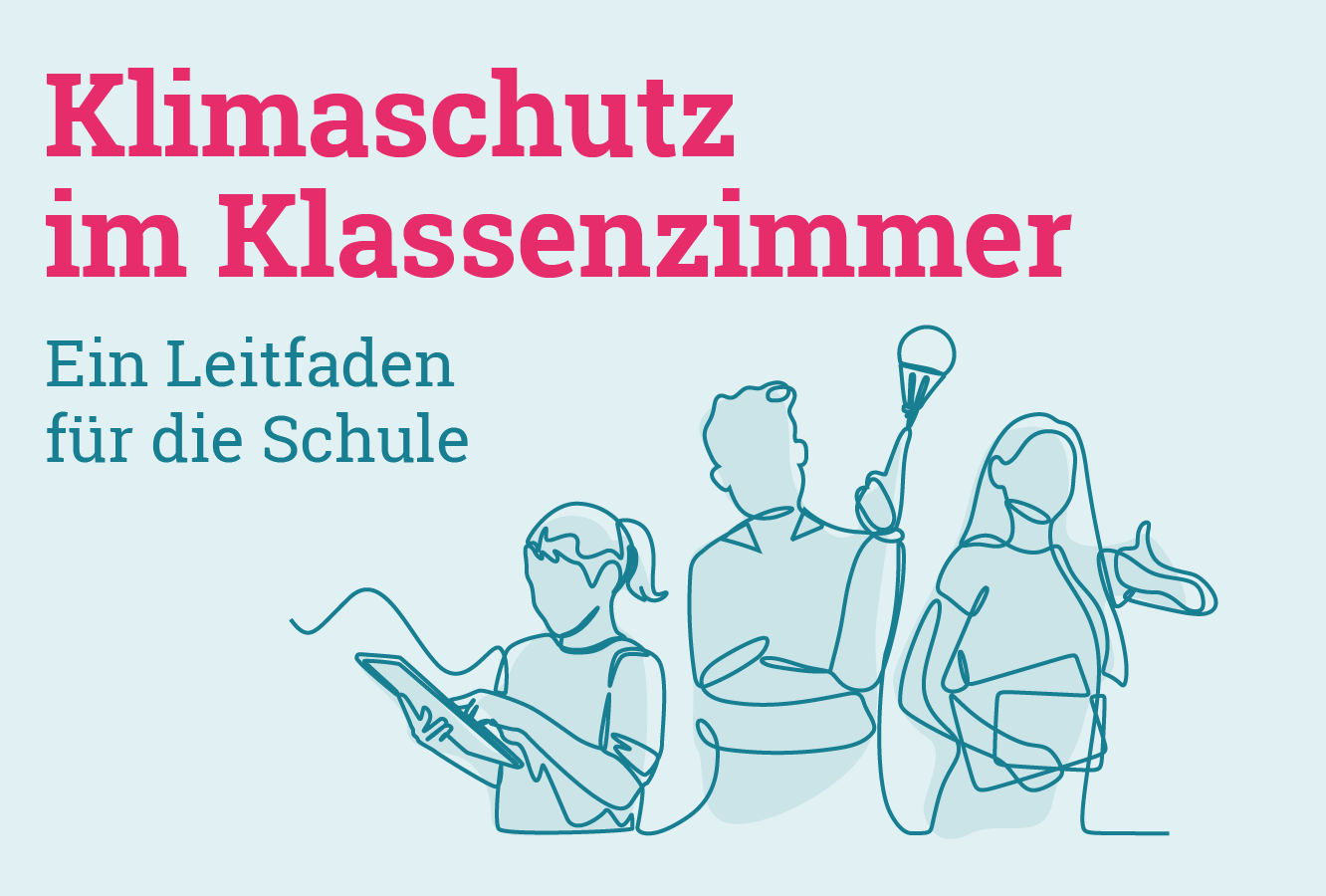 Titelseite der Broschüre Klimaschutz im Klassenzimmer