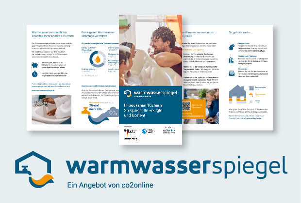 Abbildung des Warmwasserspiegel-Flyers