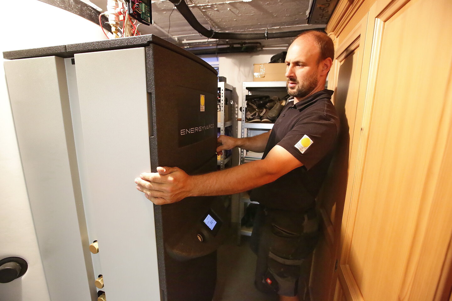 Der Einbau der Anlage.