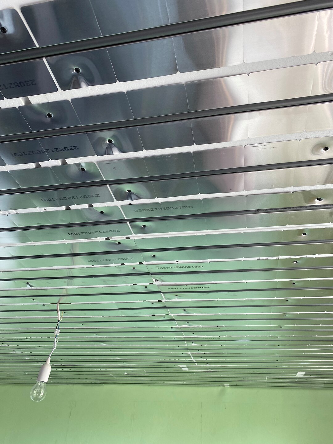 Deckenheizung im Haus von Jörg Heinicke.