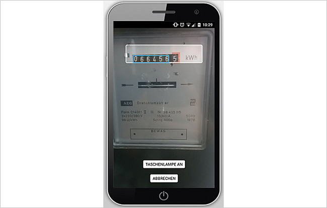 Mit iOS-Geräten lässt sich der Zählerstand auch bequem scannen. So sammeln Sie neue Werte innerhalb von wenigen Sekunden. Für Android folgt ein Update dazu im Laufe des Sommers.
