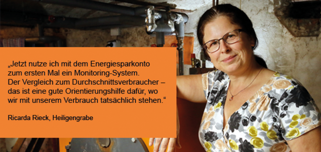 Energiesparkonto-Nutzerin Ricarda Rieck sagt in diesem Testimonial, wie der Service von co2online ihr beim Energie sparen hilft.