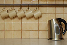 Wasserkocher in der Küche